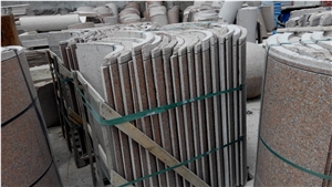 Column Pillar,Hollow Round Roman Column, G386-8 Red Granite Roman Columns