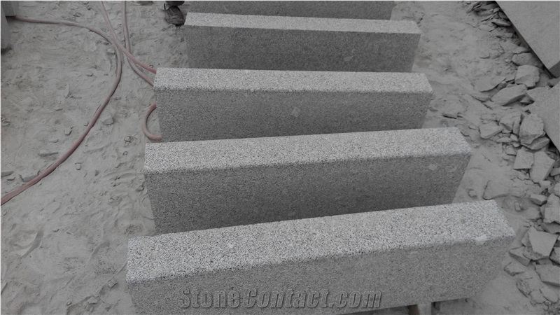 Flamed Grey Granite Kerbstone, G341 Grey Granite Kerbs
