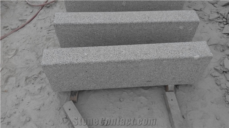 Flamed Grey Granite Kerbstone, G341 Grey Granite Kerbs