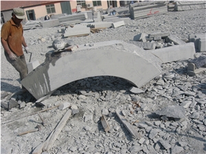Granite Fence Circle, G341 Grey Granite Kerbstone