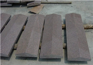Granite Wall Top Coverings, G386 G354 Red Granite Pier Caps & Quoins