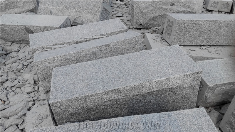Grey Granite Buliding Stone, G341 Grey Granite Mushroom Stone