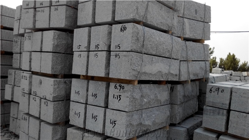 Grey Granite Buliding Stone, G341 Grey Granite Mushroom Stone
