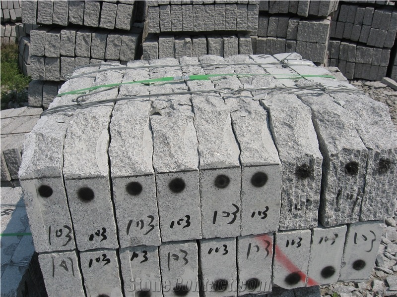Grey Granite Kerb Made by Hand,Rv4, G341 Grey Granite Kerbs