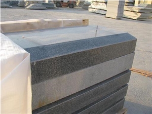 Polished Dark Grey Granite Kerbstone, G343 Grey Granite Kerbs