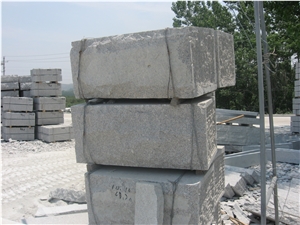 Retaining Wall Blocks for Sale, G341 Grey Granite Mushroom Stone