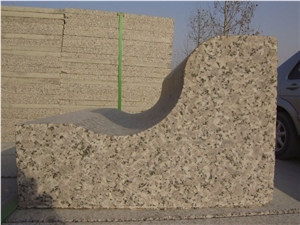 S Shape Granite Kerbstone, G361 Pink Granite Kerbs