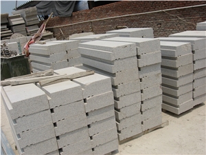 Yellow Granite Grooved Step, G350 Yellow Granite Steps