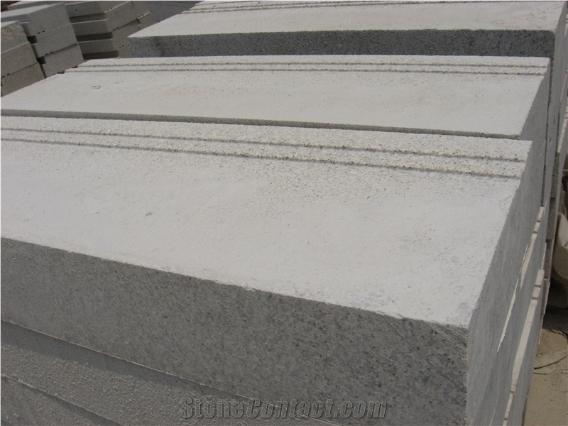 Yellow Granite Grooved Step, G350 Yellow Granite Steps