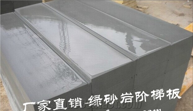 China Green Sandstone Deck Stairs & Steps
