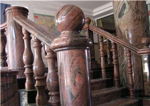 China Multicolor Red Granite Balustrade & Railings