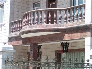 China Multicolor Red Granite Balustrade & Railings