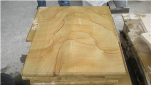 China Scenery Sandstone Tiles Walling