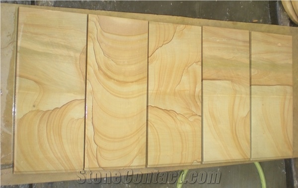 China Scenery Sandstone Tiles Walling