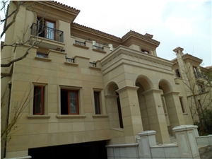 China Yellow Sandstone Wall Tiles Projects