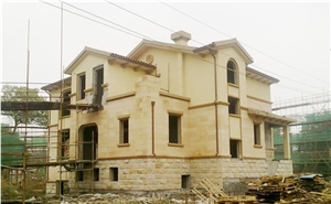 China Yellow Sandstone Wall Tiles Projects