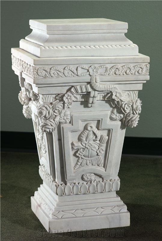 Column Pillar Building Material, Hy Beige Limestone Columns
