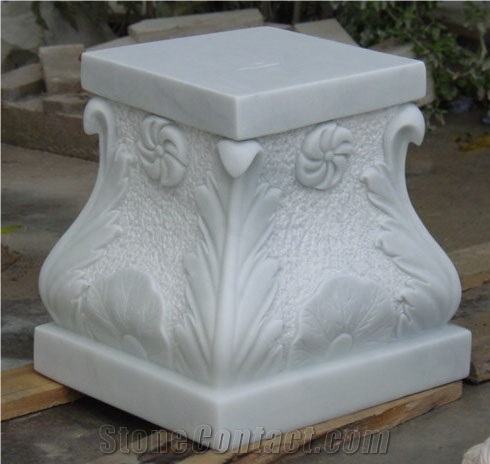 Column Pillar Building Material, Hy Beige Limestone Columns