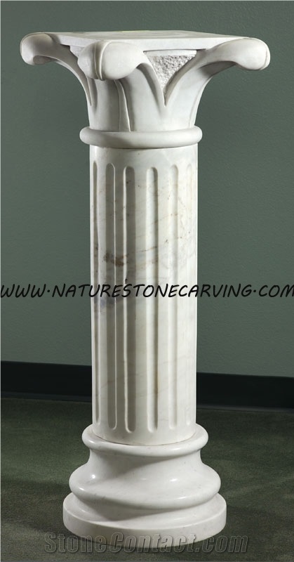 Column Pillar Building Material, Hy Beige Limestone Columns
