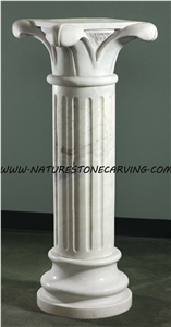 Column Pillar Building Material, Hy Beige Limestone Columns