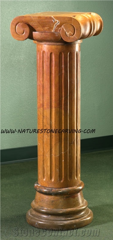 Column Pillar Building Material, Hy Beige Limestone Columns