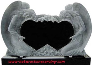 Tombstone Monument Shanxi Back Granite Tomestone,Monuments
