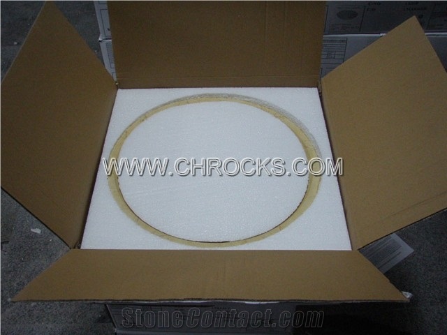 Cream Marble Round Sink,China Marble Sink,Marble Wash Basin
