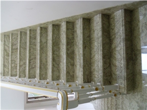 Verde Royal Stairs,White Granite Steps