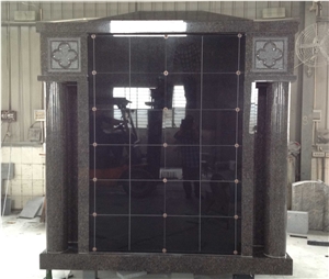 124 Niche Columbarium with Roman Pillar for Cemetery Garden