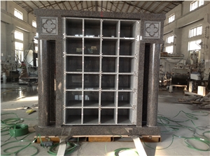 124 Niche Columbarium with Roman Pillar for Cemetery Garden