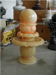 Coloprhony Onyx Yellow Granite Fountain