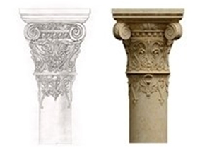 Beige Sandstone Column