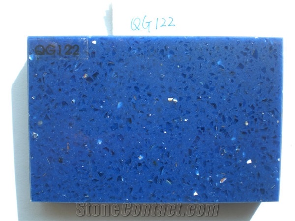 High Quality Blue Artificial Quartz Slabs