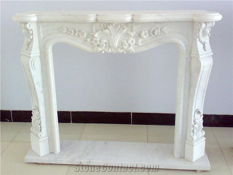 Dw Indoor Electric Fireplace Without Remote Control,White Marble Fireplace