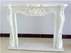 Dw Indoor Electric Fireplace Without Remote Control,White Marble Fireplace