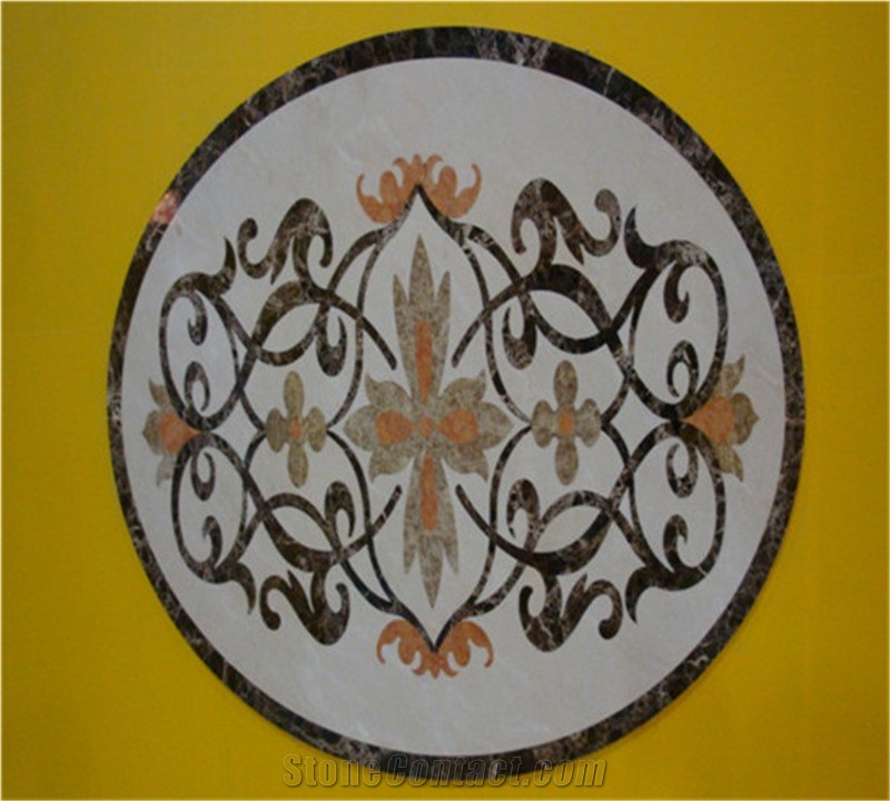 Marble Masaic, Black Marble Medallion
