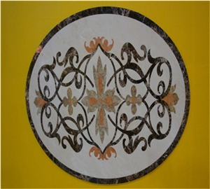 Marble Masaic, Black Marble Medallion