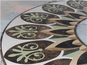Multicolor Marble Medallion Tile