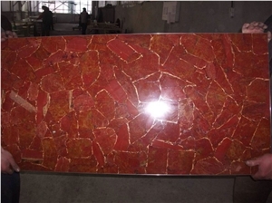 High Quality Red Agate Semiprecious Stone Slabs