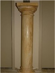 Stone Roman Column Caving, White Marble Roman Columns