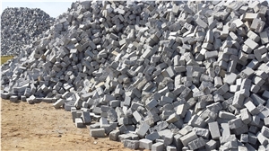 Gris Quintana Cobble Stone, Paving Stone, Grey Quintana Granite Paving Stone