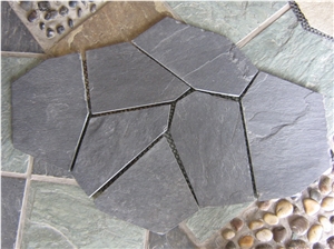 Chinese Black Slate Random Crazy Paving