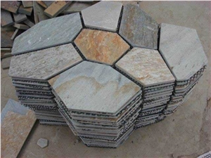 Chinese Rusty Slate Random Crazy Flagstone Paving