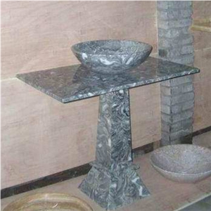 Juparana India Granite Pedestal Basin