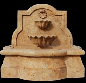 Lion Head Marble Wall Fountain for Garden Outdoor