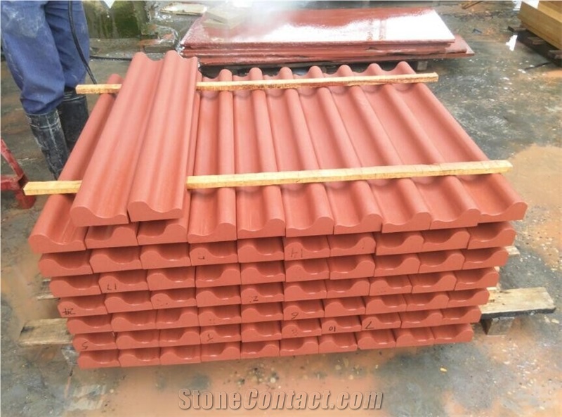 China Red Sandstone Lines, Red Sandstone Borders