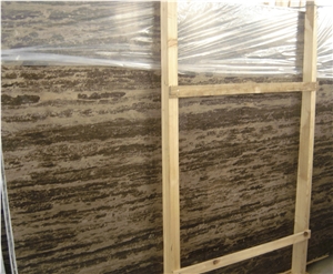 Golden Beach Brown Limestone Slab