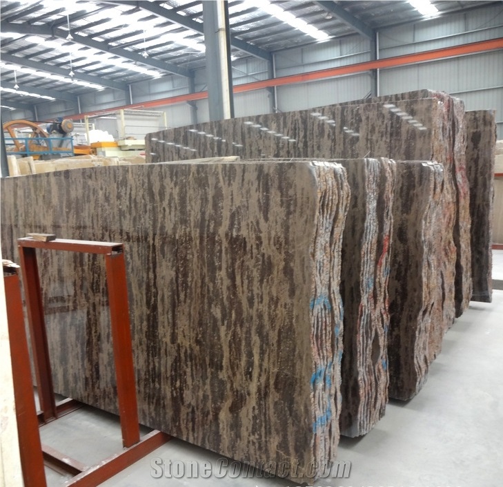 Golden Beach Brown Limestone Slab