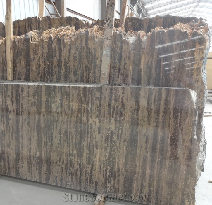 Golden Beach Brown Limestone Slab