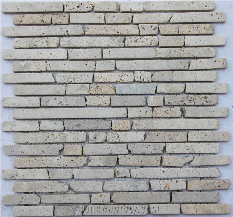 Henan Beige Travertine Mosaic